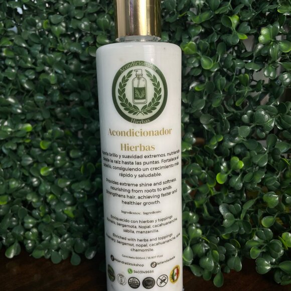 CONDITIONER HERBAL 10 OZ /ACONDICIONADOR DE HIERBAS HECHO EN MEXICO 300 ML - Picture 4 of 7